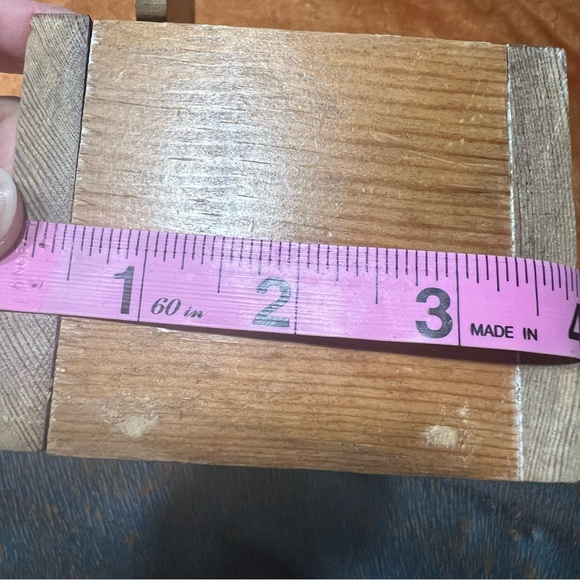 Vintage Hand Painted Wooden Christmas Elf Box Cardholder handmade 80s - Picture 12 of 14